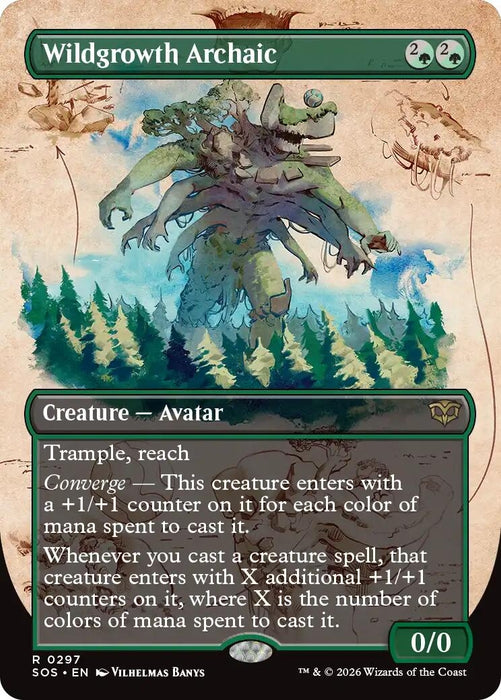 Image for Wildgrowth Archaic (Borderless) (297) [Secrets of Strixhaven] - Magic: The Gathering