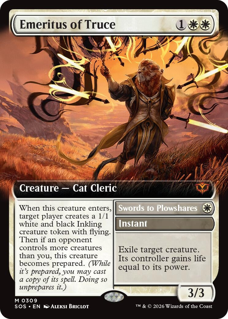 Image for Emeritus of Truce (Extended Art) (309) [Secrets of Strixhaven] - Magic: The Gathering