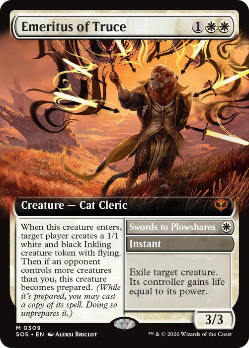 Image for Emeritus of Truce (Extended Art) (309) [Secrets of Strixhaven] - Magic: The Gathering