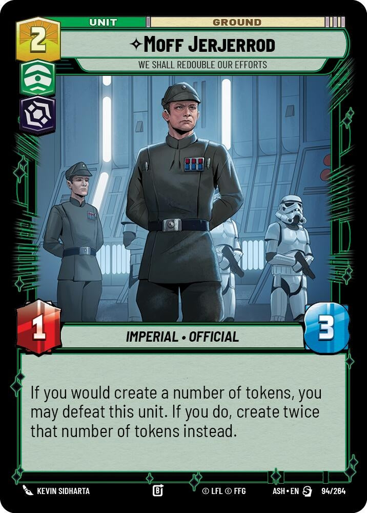 Image for Moff Jerjerrod - We Shall Redouble Our Efforts (94/264) [Ashes of the Empire] {ASH} - Star Wars: Unlimited