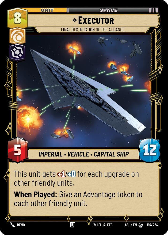 Image for Executor - Final Destruction of the Alliance (197/264) [Ashes of the Empire] {ASH} - Star Wars: Unlimited