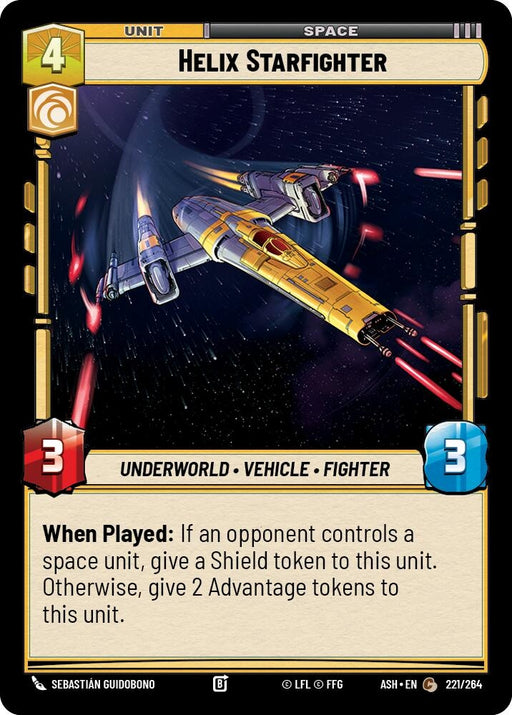 Image for Helix Starfighter (221/264) [Ashes of the Empire] {ASH} - Star Wars: Unlimited