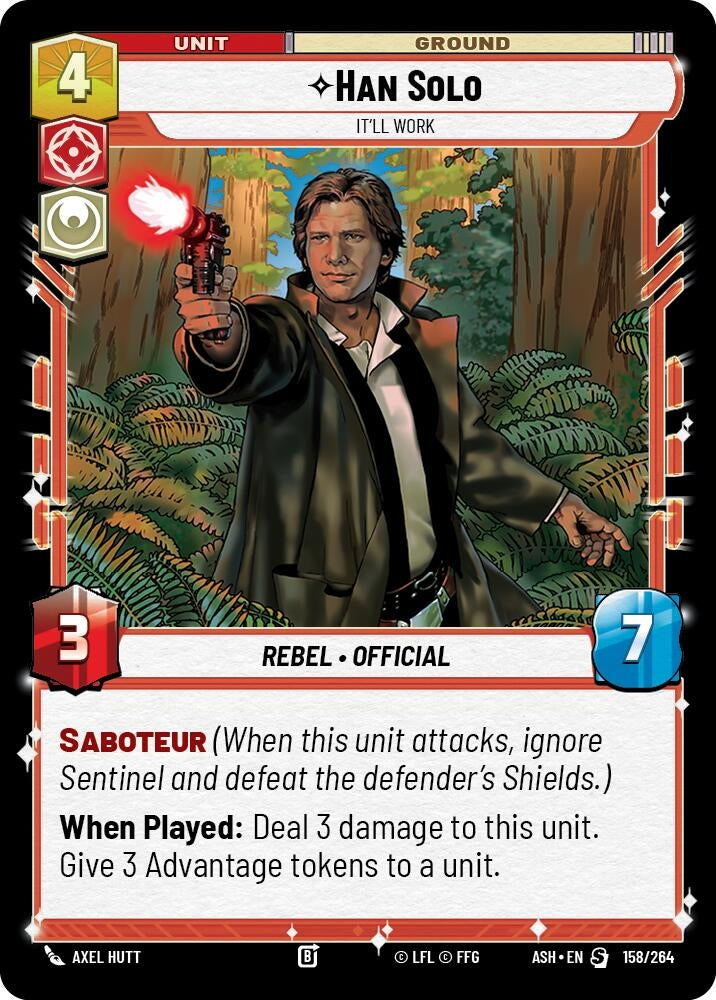 Image for Han Solo - It'll Work (158/264) [Ashes of the Empire] {ASH} - Star Wars: Unlimited