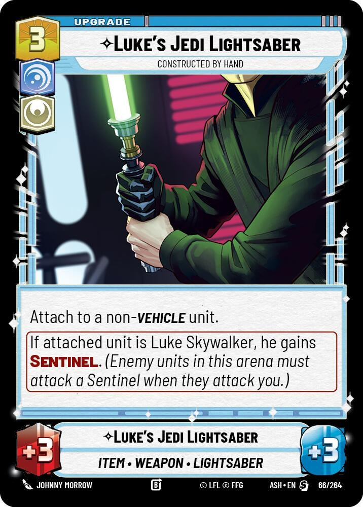 Image for Luke's Jedi Lightsaber - Constructed by Hand (66/264) [Ashes of the Empire] {ASH} - Star Wars: Unlimited