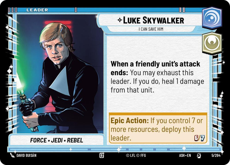 Image for Luke Skywalker - I Can Save Him (5/264) [Ashes of the Empire] {ASH} - Star Wars: Unlimited