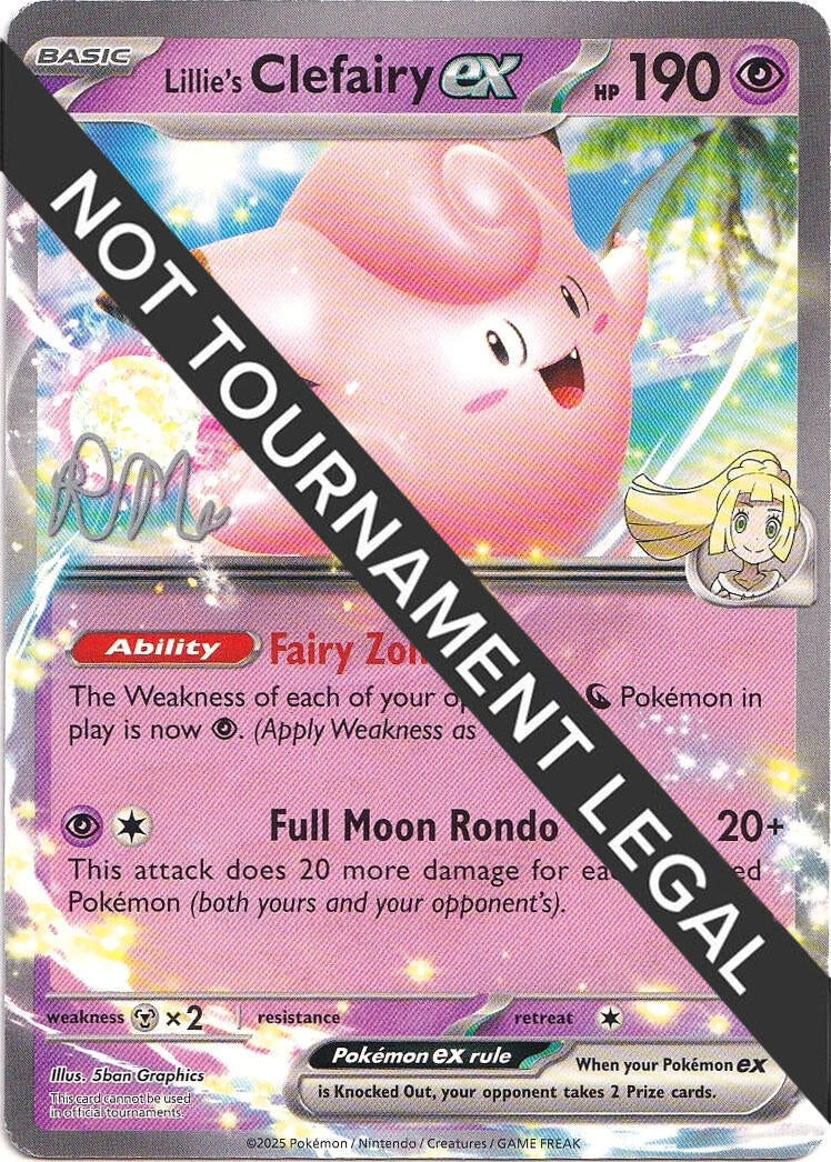 Image for Lillie's Clefairy ex - 2025 (Riley McKay) [World Championship Decks] - Pokemon