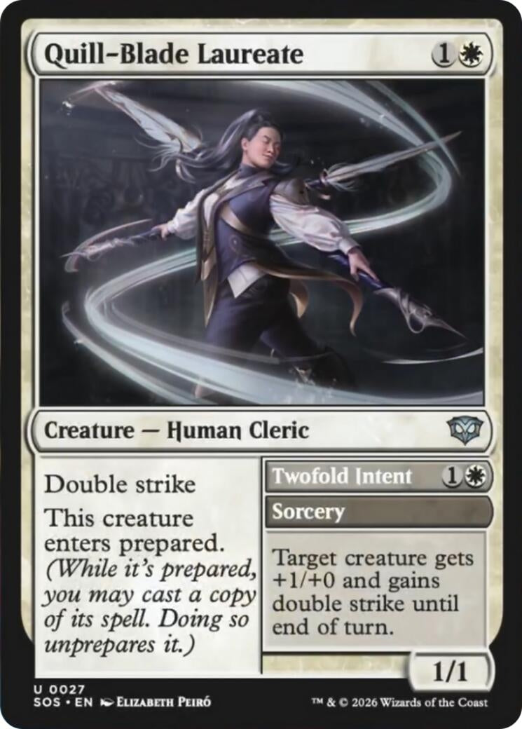 Image for Quill-Blade Laureate (27) [Secrets of Strixhaven] - Magic: The Gathering