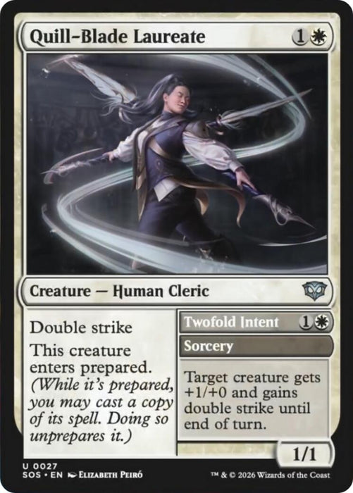 Image for Quill-Blade Laureate (27) [Secrets of Strixhaven] - Magic: The Gathering