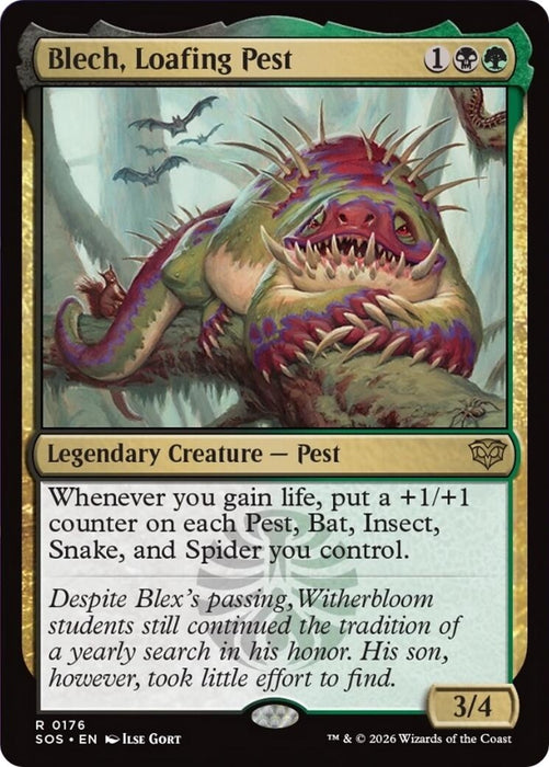 Image for Blech, Loafing Pest (176) [Secrets of Strixhaven] - Magic: The Gathering