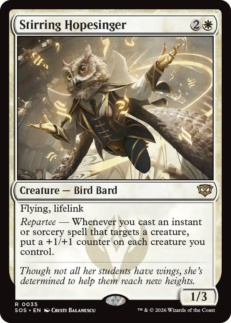 Image for Stirring Hopesinger (35) [Secrets of Strixhaven] - Magic: The Gathering