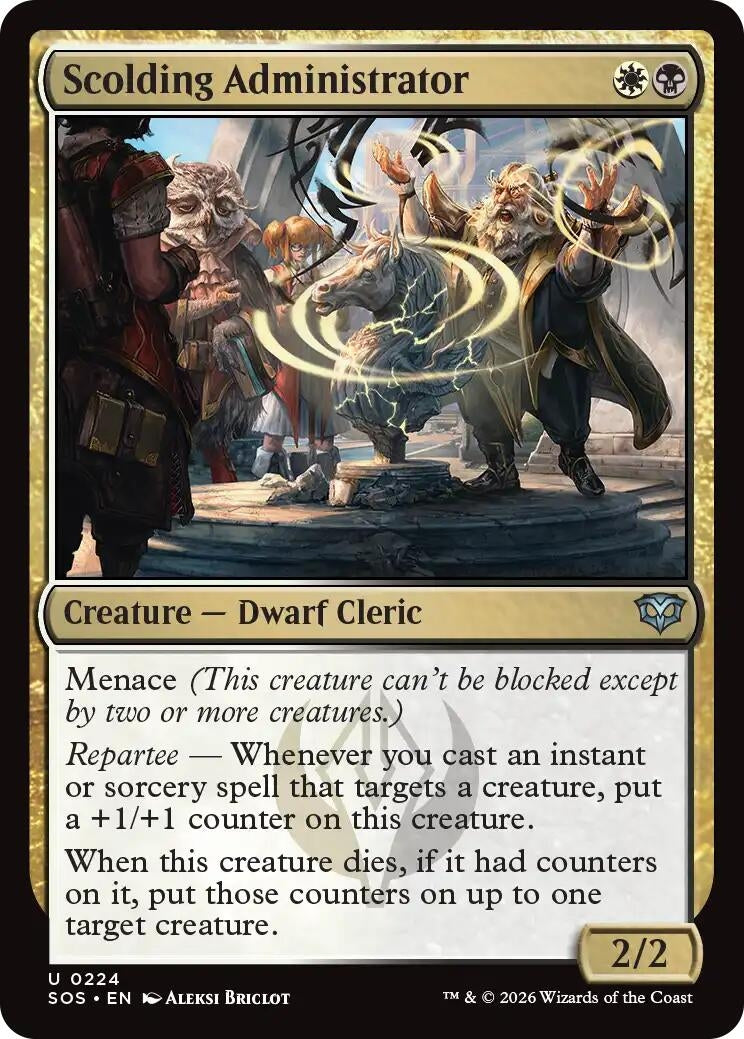 Image for Scolding Administrator (224) [Secrets of Strixhaven] - Magic: The Gathering
