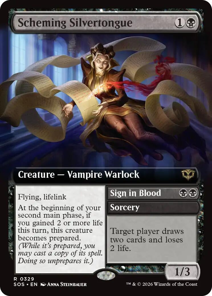 Image for Scheming Silvertongue (Extended Art) (329) [Secrets of Strixhaven] - Magic: The Gathering