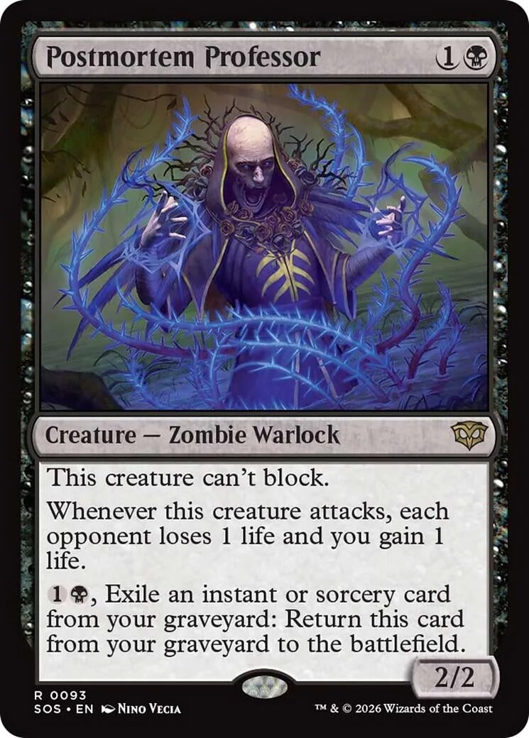 Image for Postmortem Professor (93) [Secrets of Strixhaven] - Magic: The Gathering