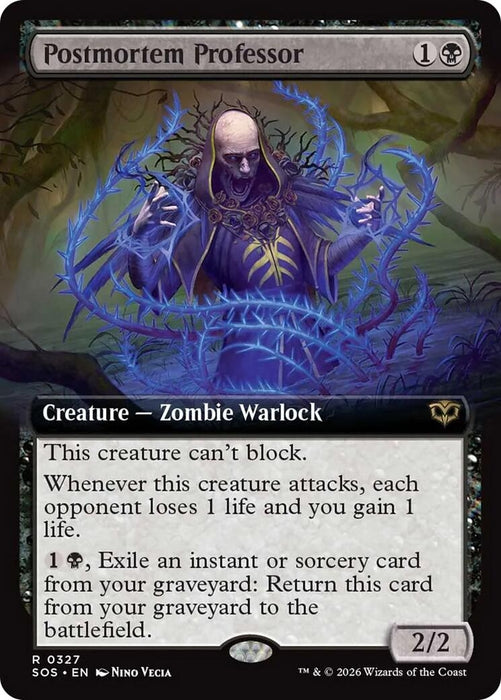Image for Postmortem Professor (Extended Art) (327) [Secrets of Strixhaven] - Magic: The Gathering