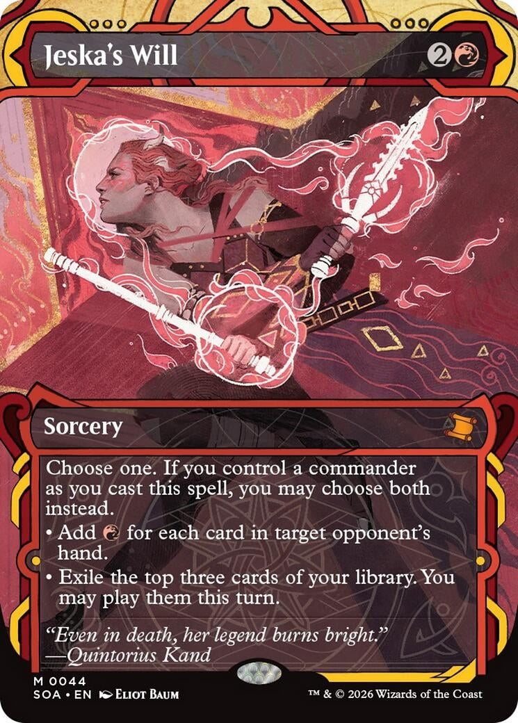 Image for Jeska's Will (44) [Secrets of Strixhaven: Mystical Archive] - Magic: The Gathering