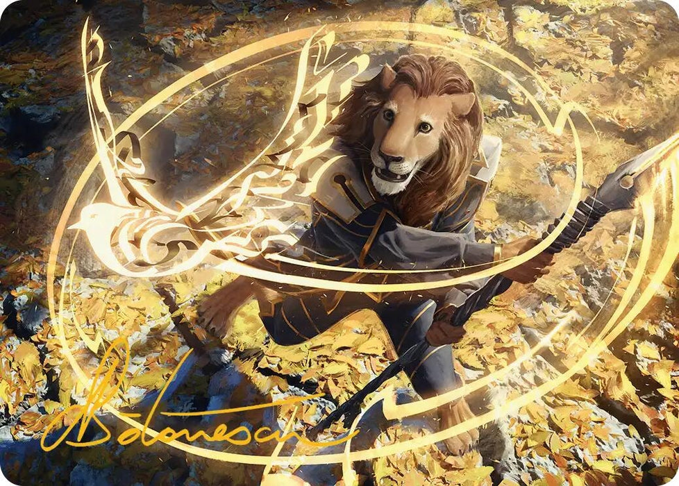 Image for Eager Glyphmage Art Card (Gold-Stamped Signature) (3) [Secrets of Strixhaven] - Magic: The Gathering