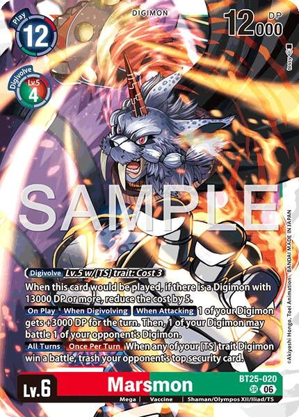 Image for Marsmon (BT25-020 SR) [Dual Revolution] - Digimon Card Game