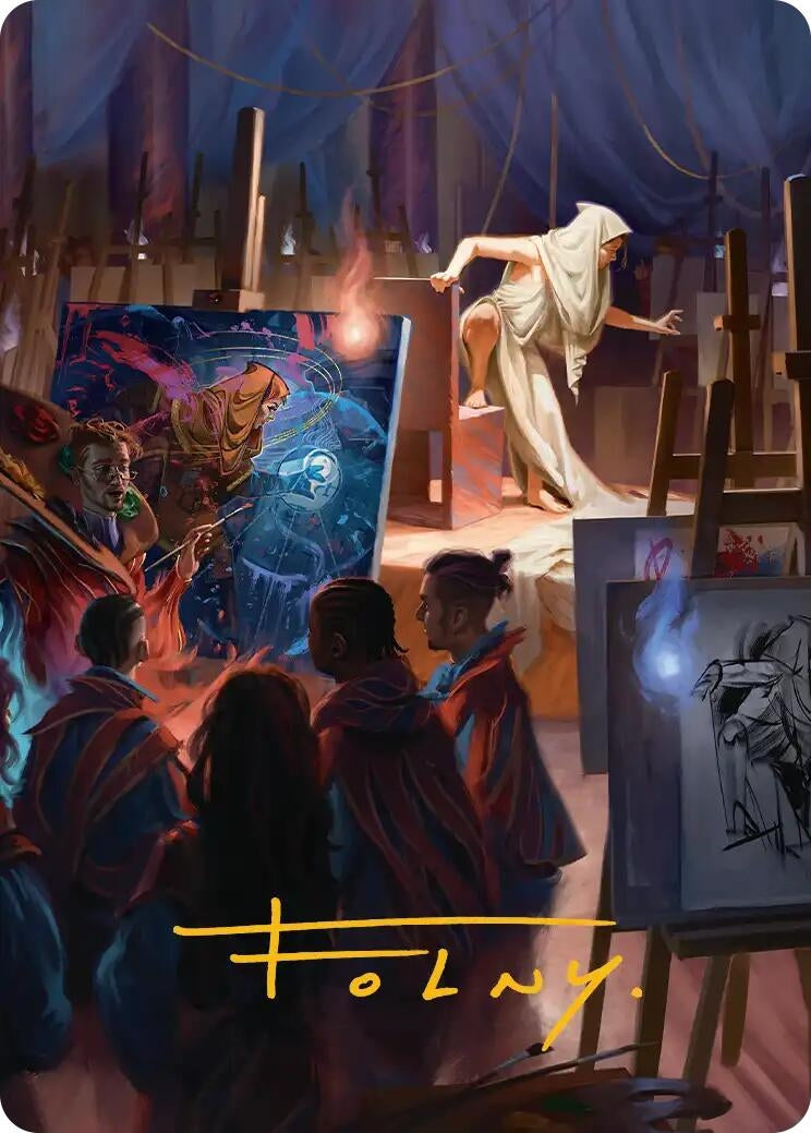 Image for Archaeomancer Art Card (Gold-Stamped Signature) (41) [Secrets of Strixhaven] - Magic: The Gathering