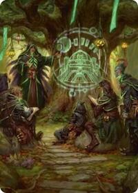 Sylvan Library Art Card (42) [Secrets of Strixhaven]
