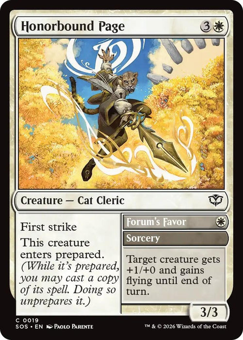 Image for Honorbound Page (19) [Secrets of Strixhaven] - Magic: The Gathering