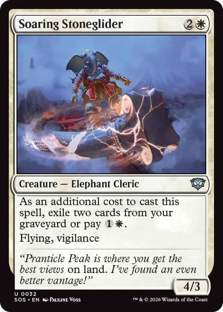Image for Soaring Stoneglider (32) [Secrets of Strixhaven] - Magic: The Gathering