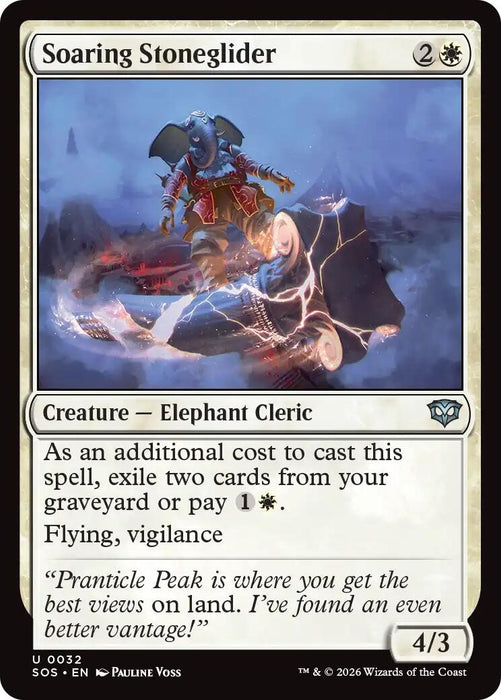 Image for Soaring Stoneglider (32) [Secrets of Strixhaven] - Magic: The Gathering