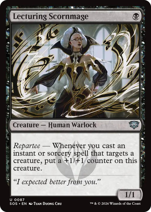 Image for Lecturing Scornmage (87) [Secrets of Strixhaven] - Magic: The Gathering