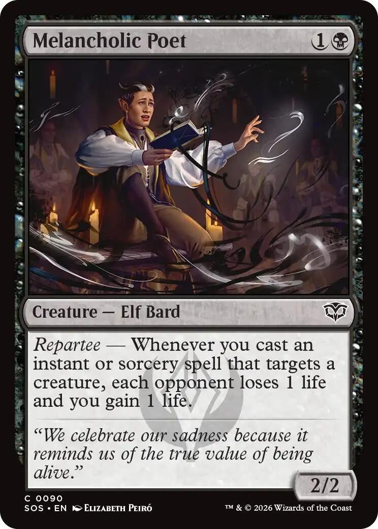 Image for Melancholic Poet (90) [Secrets of Strixhaven] - Magic: The Gathering