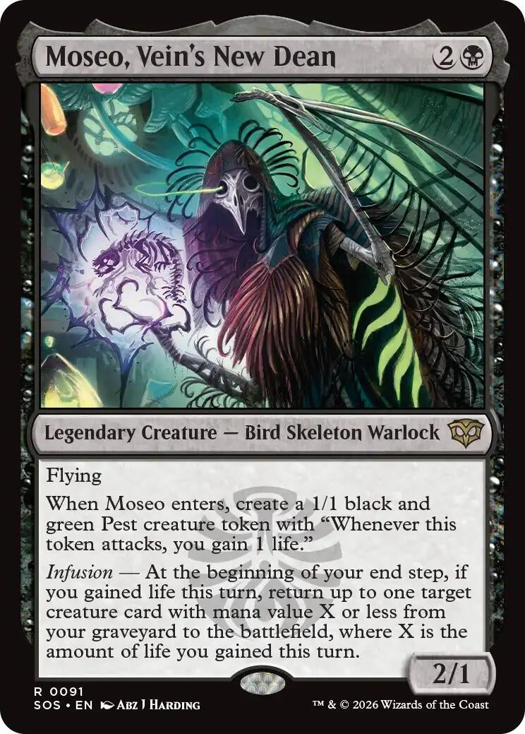 Image for Moseo, Vein's New Dean (91) [Secrets of Strixhaven] - Magic: The Gathering