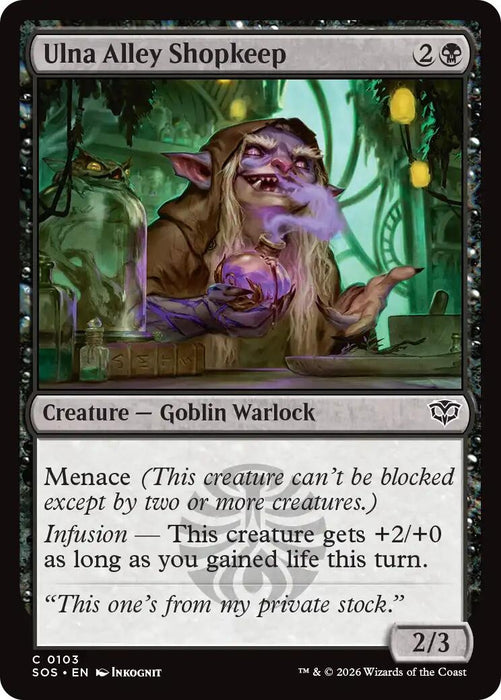 Image for Ulna Alley Shopkeep (103) [Secrets of Strixhaven] - Magic: The Gathering