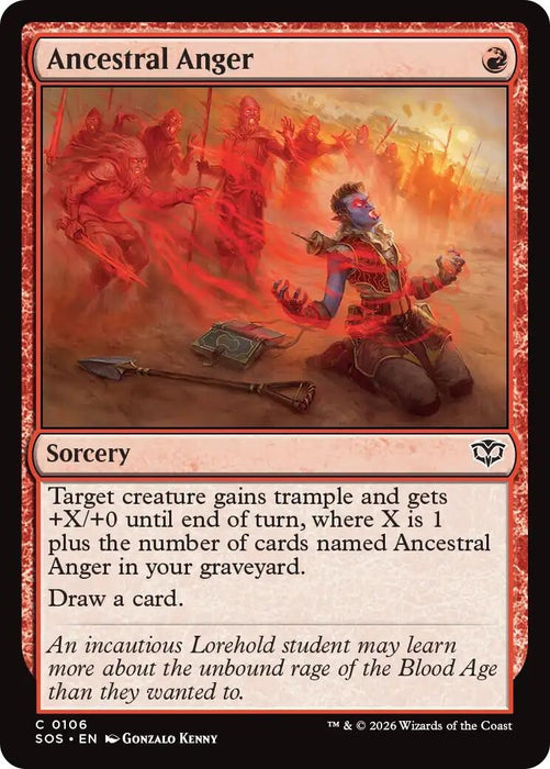 Image for Ancestral Anger (106) [Secrets of Strixhaven] - Magic: The Gathering