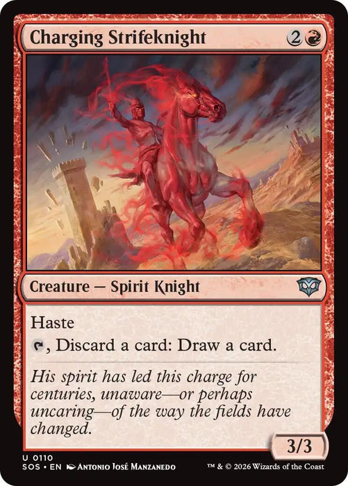 Image for Charging Strikeknight (110) [Secrets of Strixhaven] - Magic: The Gathering