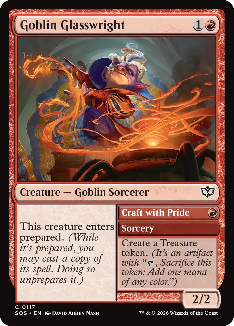 Image for Goblin Glasswright (117) [Secrets of Strixhaven] - Magic: The Gathering