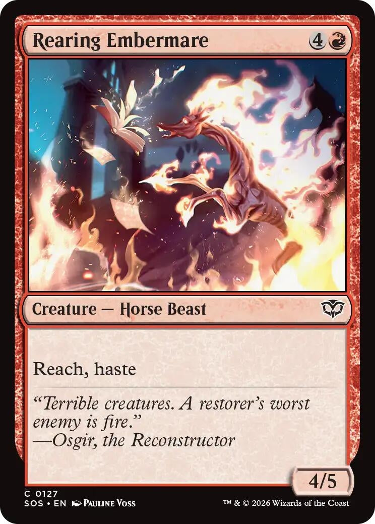 Image for Rearing Embermare (127) [Secrets of Strixhaven] - Magic: The Gathering