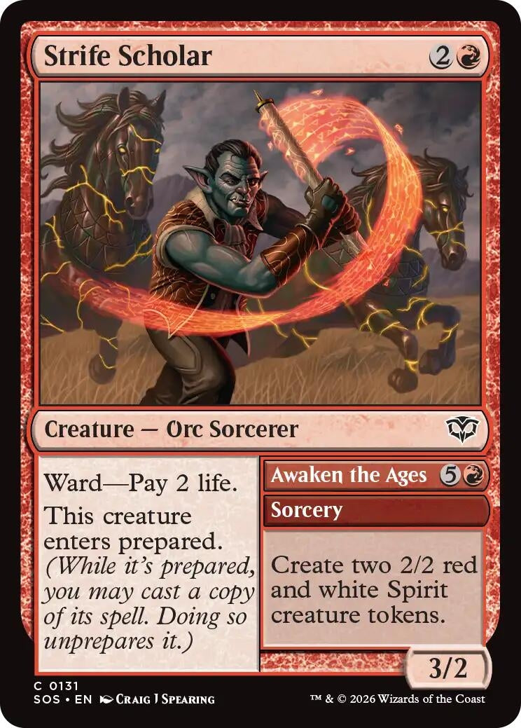 Image for Strife Scholar (131) [Secrets of Strixhaven] - Magic: The Gathering