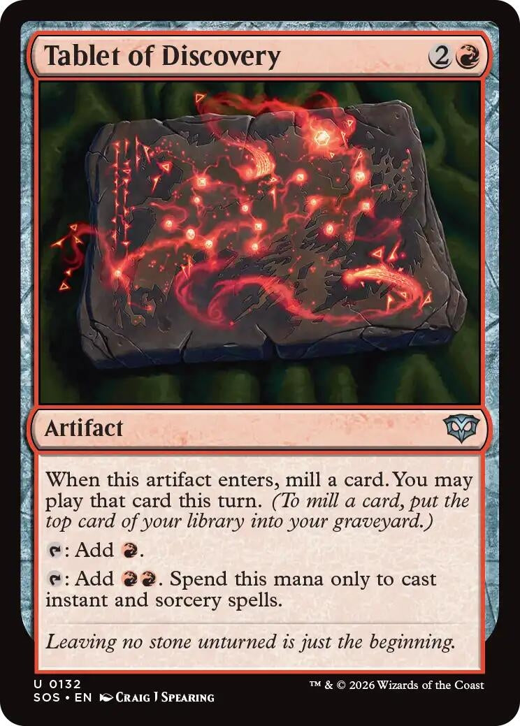 Image for Tablet of Discovery (132) [Secrets of Strixhaven] - Magic: The Gathering