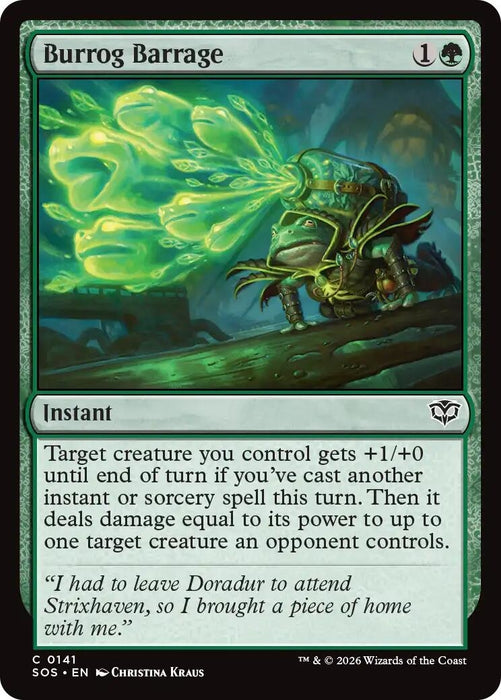 Image for Burrog Barrage (141) [Secrets of Strixhaven] - Magic: The Gathering