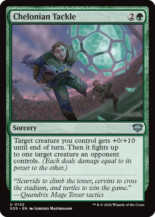 Image for Chelonian Tackle (142) [Secrets of Strixhaven] - Magic: The Gathering