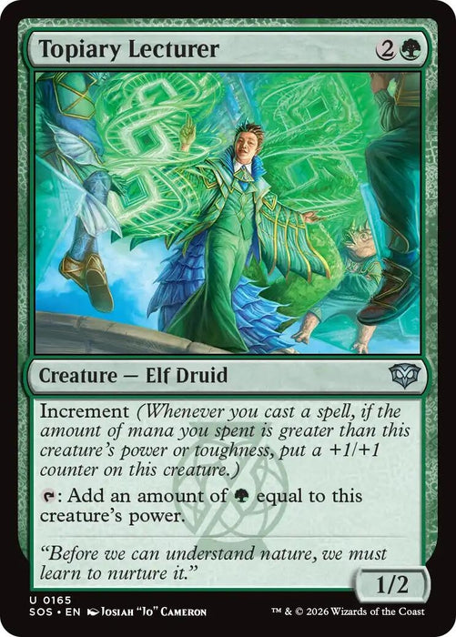 Image for Topiary Lecturer (165) [Secrets of Strixhaven] - Magic: The Gathering