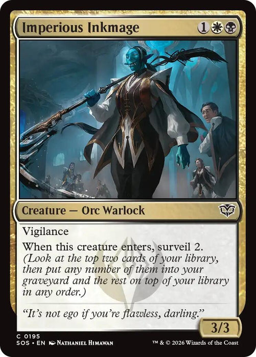 Image for Imperious Inkmage (195) [Secrets of Strixhaven] - Magic: The Gathering