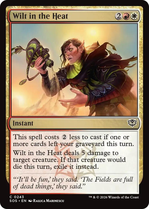 Image for Wilt in the Heat (243) [Secrets of Strixhaven] - Magic: The Gathering