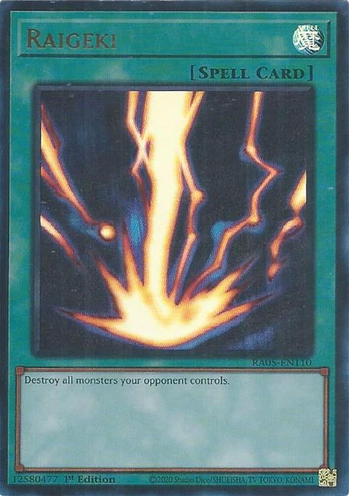 Image for Raigeki (Ultra Rare) (RA05-EN110) [Rarity Collection 5] - YuGiOh