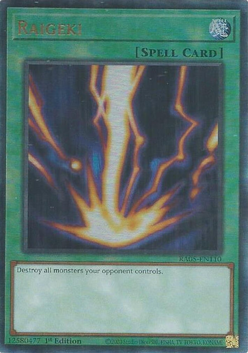Image for Raigeki (Ultimate Rare) (RA05-EN110) [Rarity Collection 5] - YuGiOh