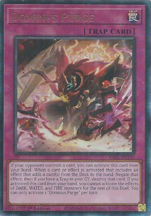 Image for Dominus Purge (Ultimate Rare) (RA05-EN150) [Rarity Collection 5] - YuGiOh
