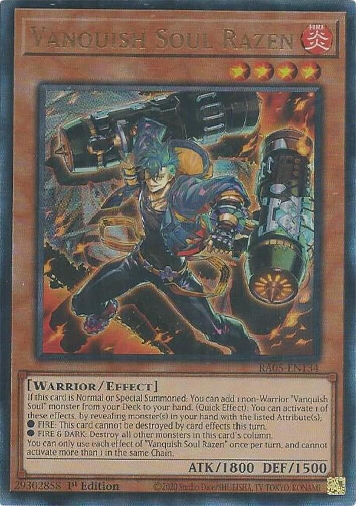 Image for Vanquish Soul Razen (Ultimate Rare) (RA05-EN134) [Rarity Collection 5] - YuGiOh