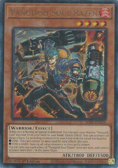 Image for Vanquish Soul Razen (Ultimate Rare) (RA05-EN134) [Rarity Collection 5] - YuGiOh