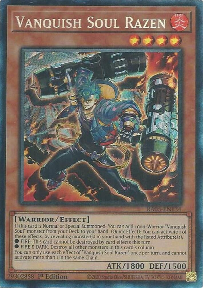 Image for Vanquish Soul Razen (Collector's Rare) (RA05-EN134) [Rarity Collection 5] - YuGiOh