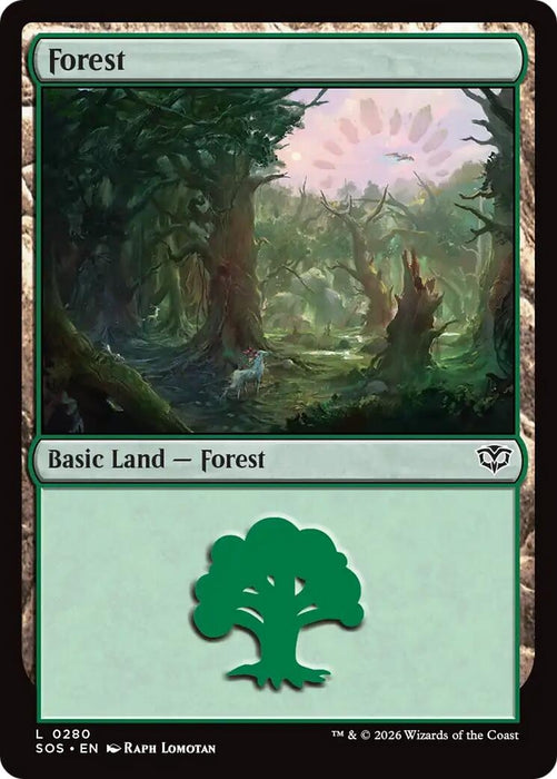 Image for Forest (0280) (280) [Secrets of Strixhaven] - Magic: The Gathering