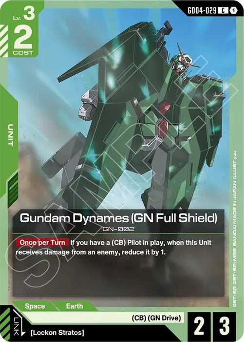Image for Gundam Dynames (GN Full Shield) (GD04-029) [Phantom Aria] - Gundam Card Game