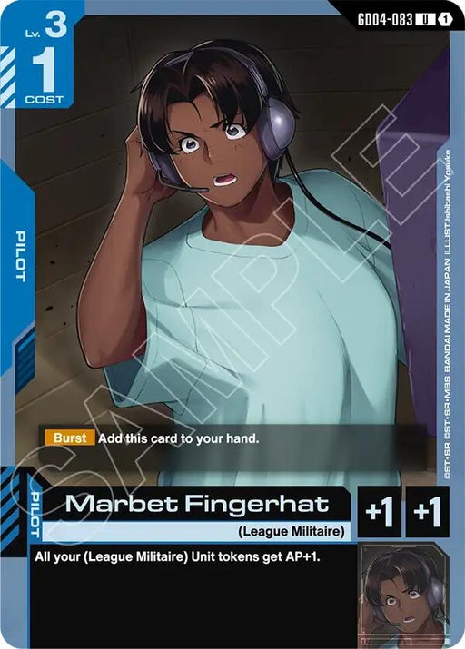 Image for Marbet Fingerhat (GD04-083) [Phantom Aria] - Gundam Card Game